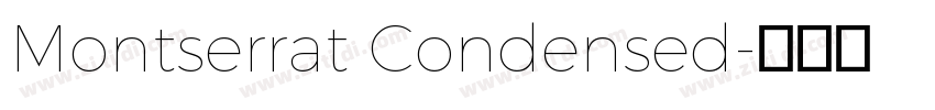 Montserrat Condensed字体转换